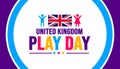 United Kingdom Playday background template. Holiday concept. background, banner, placard, card, and poster design Royalty Free Stock Photo