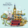 United Kingdom travel concept