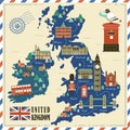 United Kingdom travel map