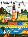 United Kingdom travel poster