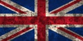 United Kingdom Union Jack flag grunge background illustration Royalty Free Stock Photo