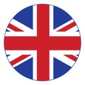 United Kingdom,of vector flag, icon sticker. Royalty Free Stock Photo