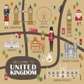 United Kingdom walking map