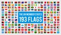United Nation Member States Flag poster printable Royalty Free Stock Photo