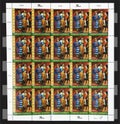 United Nation stamps UNHCR Royalty Free Stock Photo