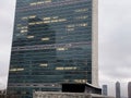 United Nations Building in autumn in NYC -2 Royalty Free Stock Photo