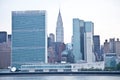 United Nations Building and Empire States building in New York City