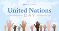 United Nations Day Background Illustration Royalty Free Stock Photo