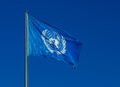 U.N. Flag in the wind