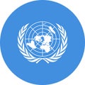 United Nations Flag illustration vector eps Royalty Free Stock Photo