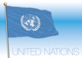 United Nations flag Royalty Free Stock Photo