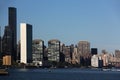 United Nations headquarters. View from the east river Royalty Free Stock Photo