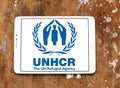 United Nations High Commissioner for Refugees UNHCR logo Royalty Free Stock Photo