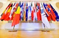 United Nations members flags Royalty Free Stock Photo