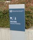 United nations office at Geneva indicator board Switzerland