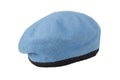 United Nations Peacekeeping troops blue beret Royalty Free Stock Photo