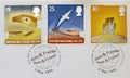 United Nations postage stamps Royalty Free Stock Photo