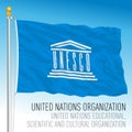 United Nations, UNESCO, United Nations Educational, Scientific and Cultural Organization flag