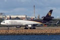 United Parcel Service UPS McDonnell Douglas MD-11F cargo aircraft at Sydney Airport Royalty Free Stock Photo