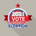 2020 United Stated Of America Presidential Election Vote Design Typography Logo Vector