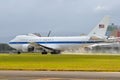 United States Air Force Boeing E-4B Nightwatch NEACP (National Emergency Airborne Command Post) aircraft.