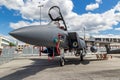 United States Air Force F-15E Strike Eagle bomber jet plane at the Paris Air Show. France - June 21, 2019