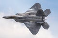 F-22 Raptor at the Rockford Airshow Royalty Free Stock Photo