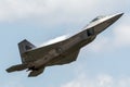 F-22 Raptor at the 2018 Vectren Dayton Airshow Royalty Free Stock Photo