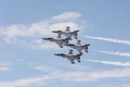 The United States Air Force Thunderbirds performing at the Bethpage airshow on Long Island New York.