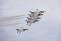 The United States Air Force Thunderbirds performing at the Bethpage airshow on Long Island New York.