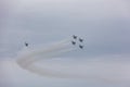 The United States Air Force Thunderbirds performing at the Bethpage airshow on Long Island New York.