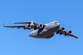 United States Air Force USAF Boeing C-17A Globemaster III military transport aircraft 05-5153 from the 535th Airlift Squadron Royalty Free Stock Photo