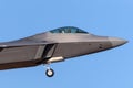 United States Air Force USAF Lockheed Martin F-22A Raptor fifth-generation, single-seat, twin-engine, stealth tactical fighter Royalty Free Stock Photo