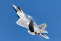 United States Air Force USAF Lockheed Martin F-22A Raptor fifth-generation, single-seat, twin-engine, stealth tactical fighter Royalty Free Stock Photo