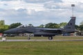 United States Air Force USAF McDonnell Douglas F-15E Strike Eagle 91-0335 from the 494th Fighter Squadron, 48th Fighter Wing. Royalty Free Stock Photo