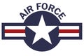 United States of America Air Force Roundel Royalty Free Stock Photo