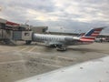 UNITED STATES: America airline plane at Philadelphia airport