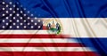 USA and El Salvador Country flags