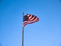 United States of America flag, New York, USA. Royalty Free Stock Photo