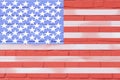 United states of america flag painted on old brick wall texture background. Royalty Free Stock Photo