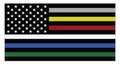 United states of America flag with thin colored lines