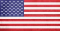 United States of America flag / vintage USA flag - American flag Royalty Free Stock Photo