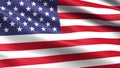 United States of America flag, with waving fabric texture Royalty Free Stock Photo