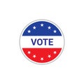 United States of America Presidential Election Button.