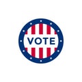 2020 United States of America presidential election vote banner Royalty Free Stock Photo