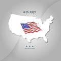 United States of America 4th of July. Independence Day. Vector 10