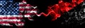 United States of America, America, US, USA, American vs Anarchist, Anarcho, Syndicalist, Communist, Socialist smoky mystic flags