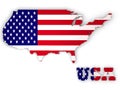 United States of America, USA 3d country