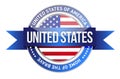 United States of America, USA seal Royalty Free Stock Photo