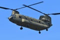 United States Army Boeing CH-47F Chinook heavy-lift helicopter. Royalty Free Stock Photo